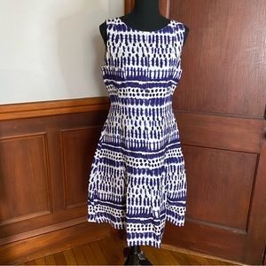 Perfect Easter Linen Dress Blue Sz 6 Ivanka Tramp